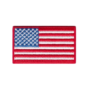 

TOP QUALITY National Designs Iron On Country Flags Patches, the USA Flag Patches