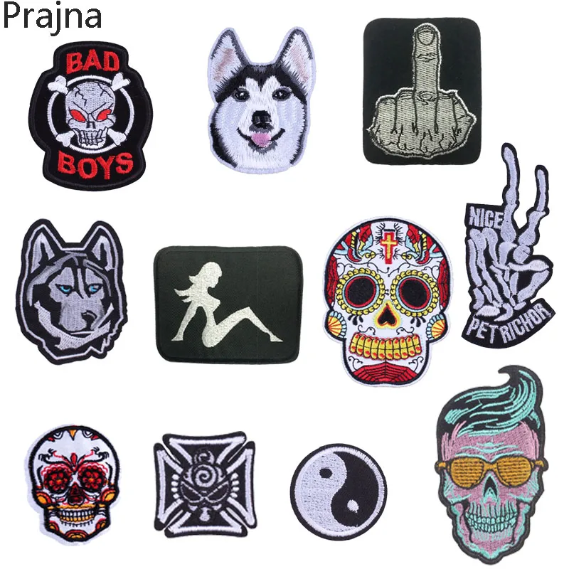 Buy Cheap Embroidered Punk Clothes Patches Military