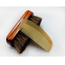 Hot Sales Gift Set Higt Quality 11 CM Beard Comb and Magic Beard Brush for Men Daily Use With 100% Horse Hair