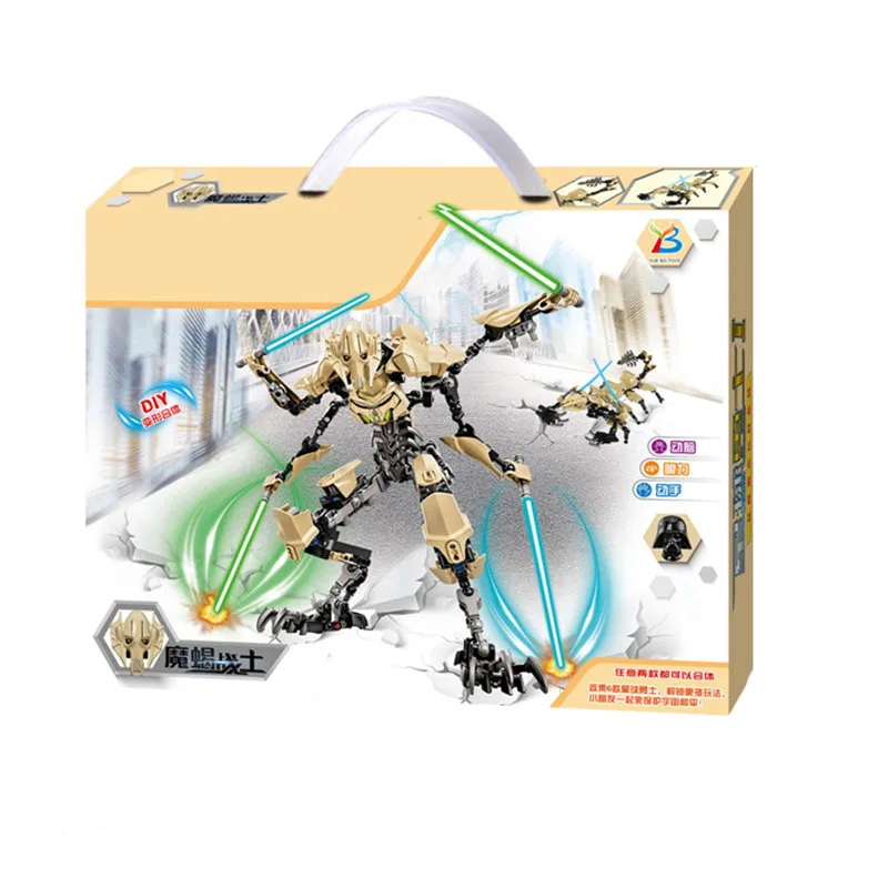 

183PCS General Grievous Model Figures Light Sabers Building Blocks oys Set Bricks Compatible With Legoed with box