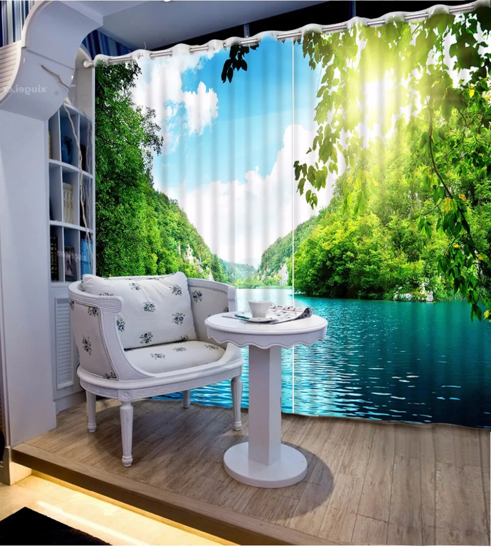 

Hook Polyester/Cotton Window Curtains The Living Room Bedroom 3D Curtains Window Blackout Drapes Kids Curtain