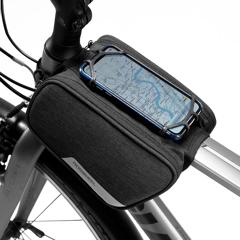 Waterproof Cycling Bike Bicycle Front Frame Pannier Tube Phone Bag Touch screen