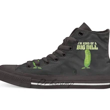 I'm kind Of A Big Dill Pickle/Новинка; дизайнерская Повседневная парусиновая обувь; обувь на заказ; Прямая