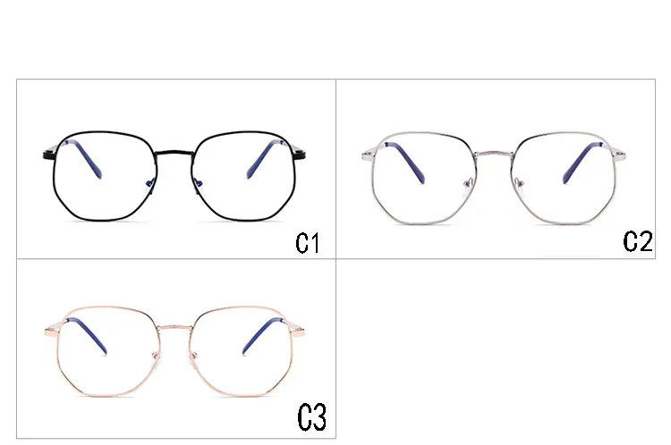 Синяя пленка, защищающая от радиации очки, женские защитные очки, Полигональная неправильная оправа, мужские Плоские линзы