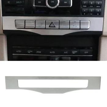 

Aluminium Alloy Car Center Button Frame Trim For Mercedes Benz E Class W212 E200 E300 E260 2010-2015 Accessories car styling