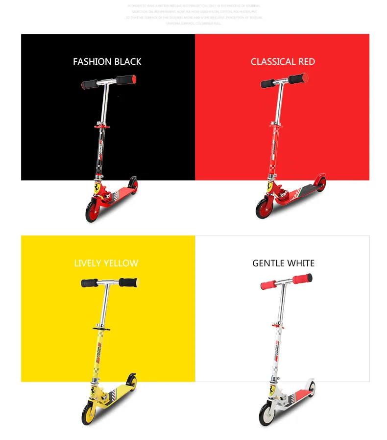PVC wheels Adjustable Kick Scooter Portable Folding Outdoor Children fun playing Foot Kick Scooters (1)