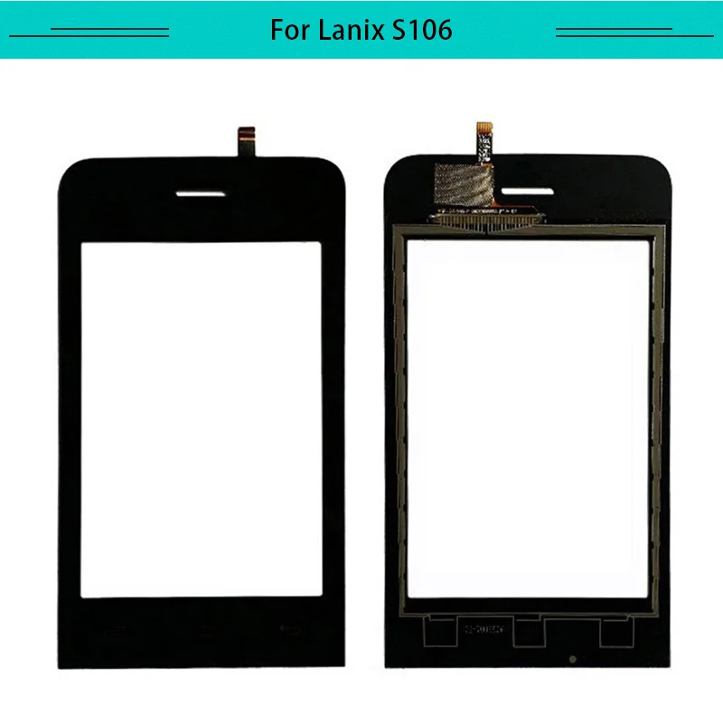 Протестированный 20 шт сенсорный экран для Lanix Llium S106 дигитайзер Сенсорная панель Переднее стекло с бесплатной доставкой