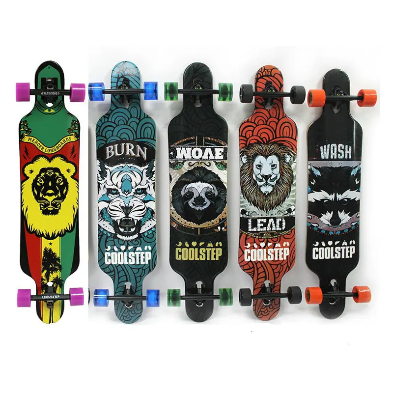 Buy 42inch Professional Skate Board Canadian Maple Longboard Skateboard Cruiser