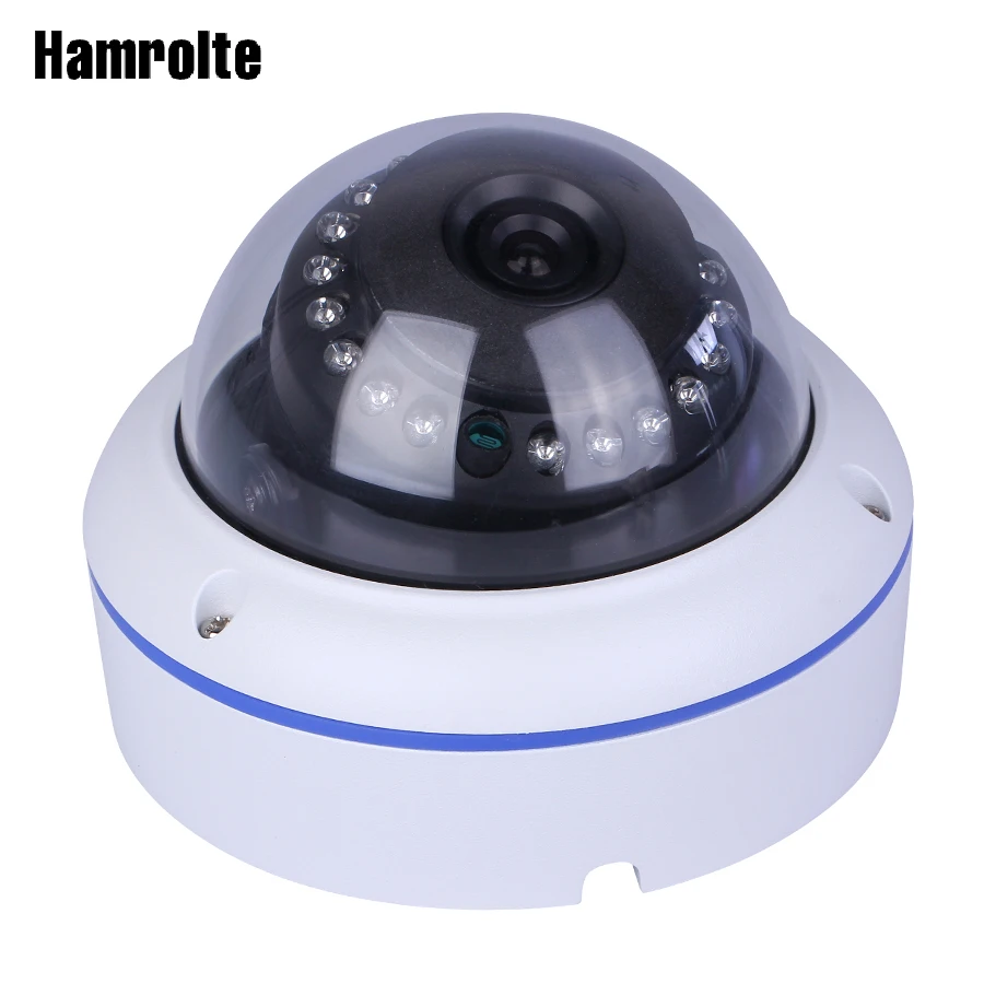 Ip-камера hamrolt ONVIF 1080P 15 кадров в секунду, 960 P/720 P 25 кадров в секунду, антивандальная купольная камера ночного видения, ip-камера наблюдения, обнаружение движения, FTP