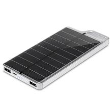 PowerGreen Small Size Solar Charger 10000mAh Portable Solar Power Bank External Battery Charger for Phone