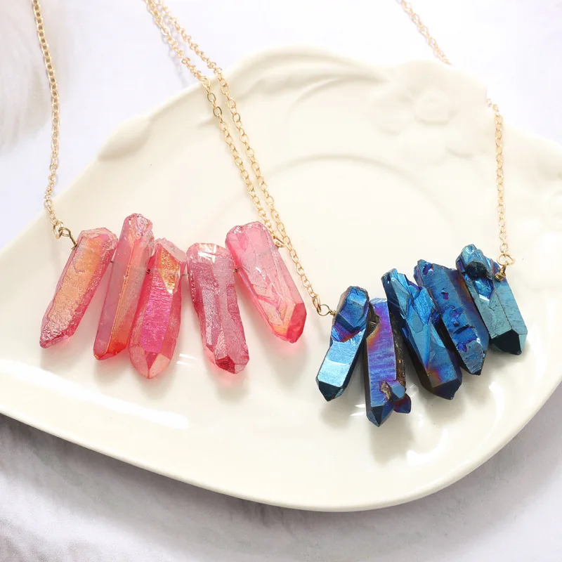 Irregular Crystal Necklace Image 3