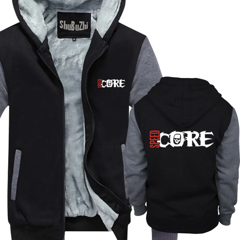 

SPEEDCORE style hoodies for man fashion brand winter jacket thick coat Gabber Hardcore Club hoody drop shipping