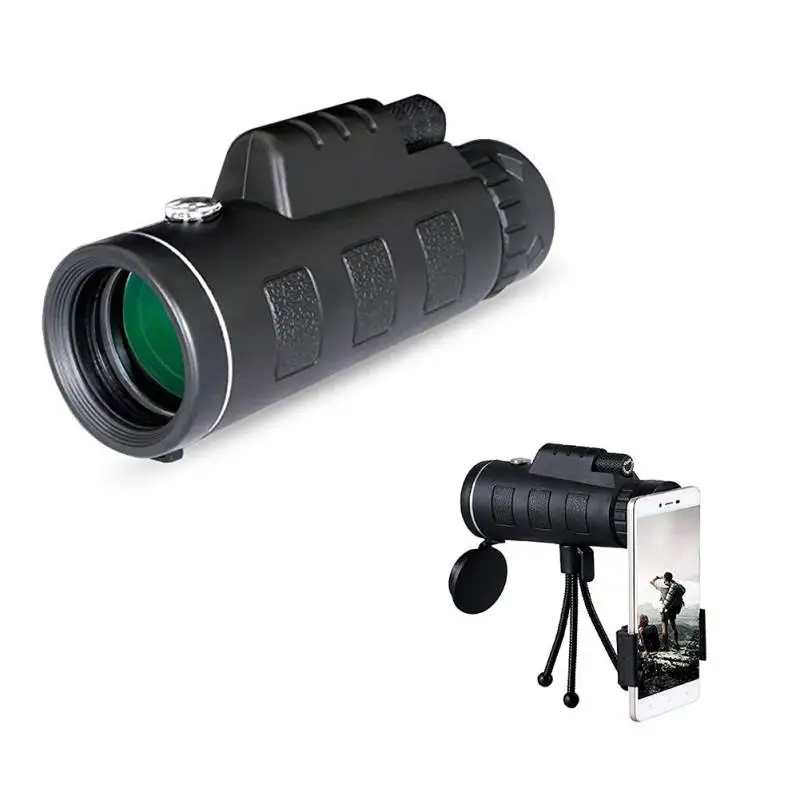 

10X Monocular Telescope 40*60 High power super Clear Portable Telescope + Mobile phone Lens Clip + Octopus Tripod Stand