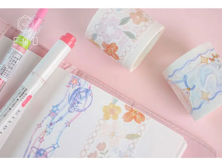 10 pcs/lot DIY Japanese Paper Decorative Adhesive Tape Flowering dream series Washi Tape/Masking Tape Stickers