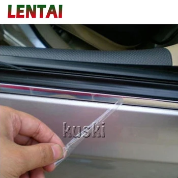 

LENTAI 5M Chrome Trim Styling Car Sticker Molding Strip For Seat Leon Ibiza Renault Duster Megane 2 Logan Captur Clio