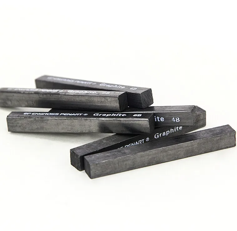 

6PCs Compressed Graphite Sketching Sticks Bars Pencils Leads 2B 4B 6B For Office School Artist Professional drawing set