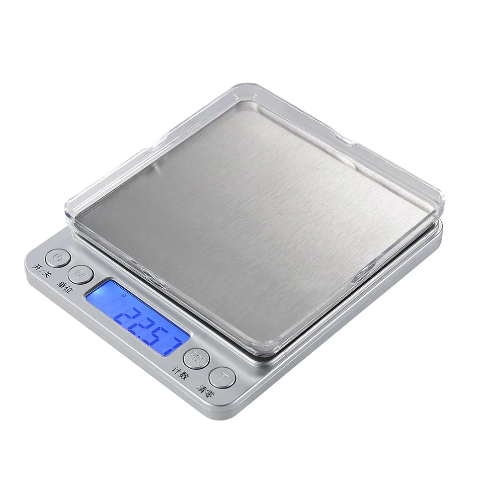 10pcs LCD Digital Electronic Scales High Accuracy Weight Balance Tools Stainless Steel Kitchen