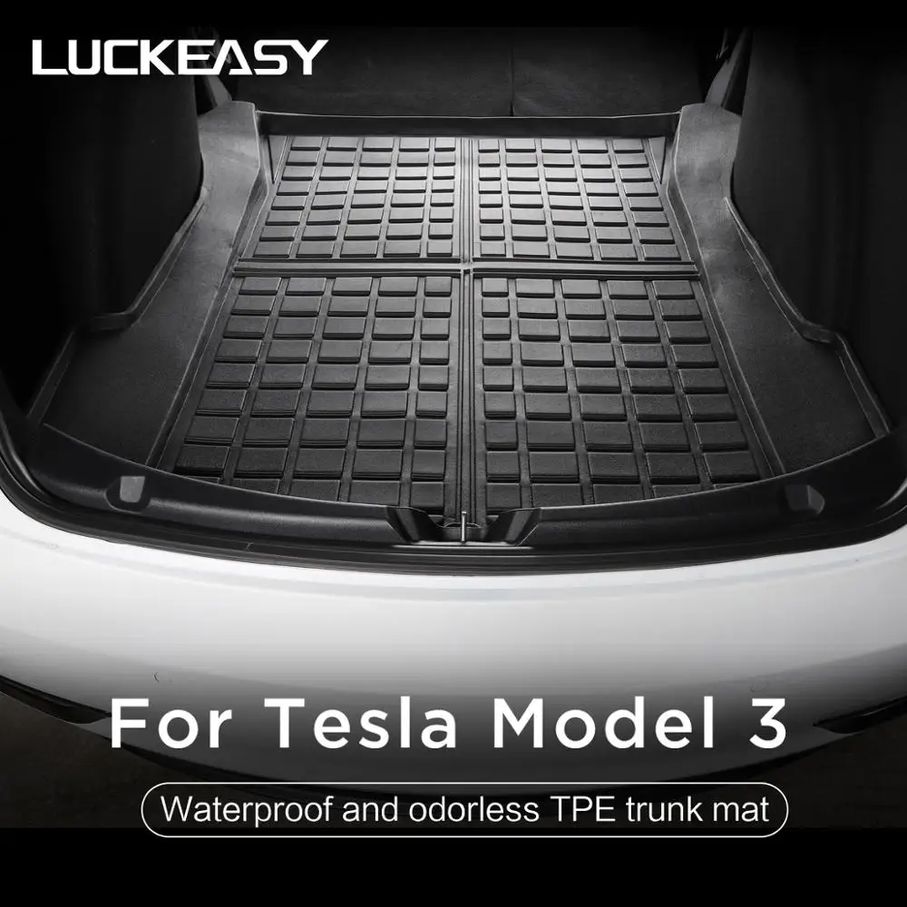 LUCKEASY TPE материал всепогодный напольный коврик для багажника автомобиля грузовой