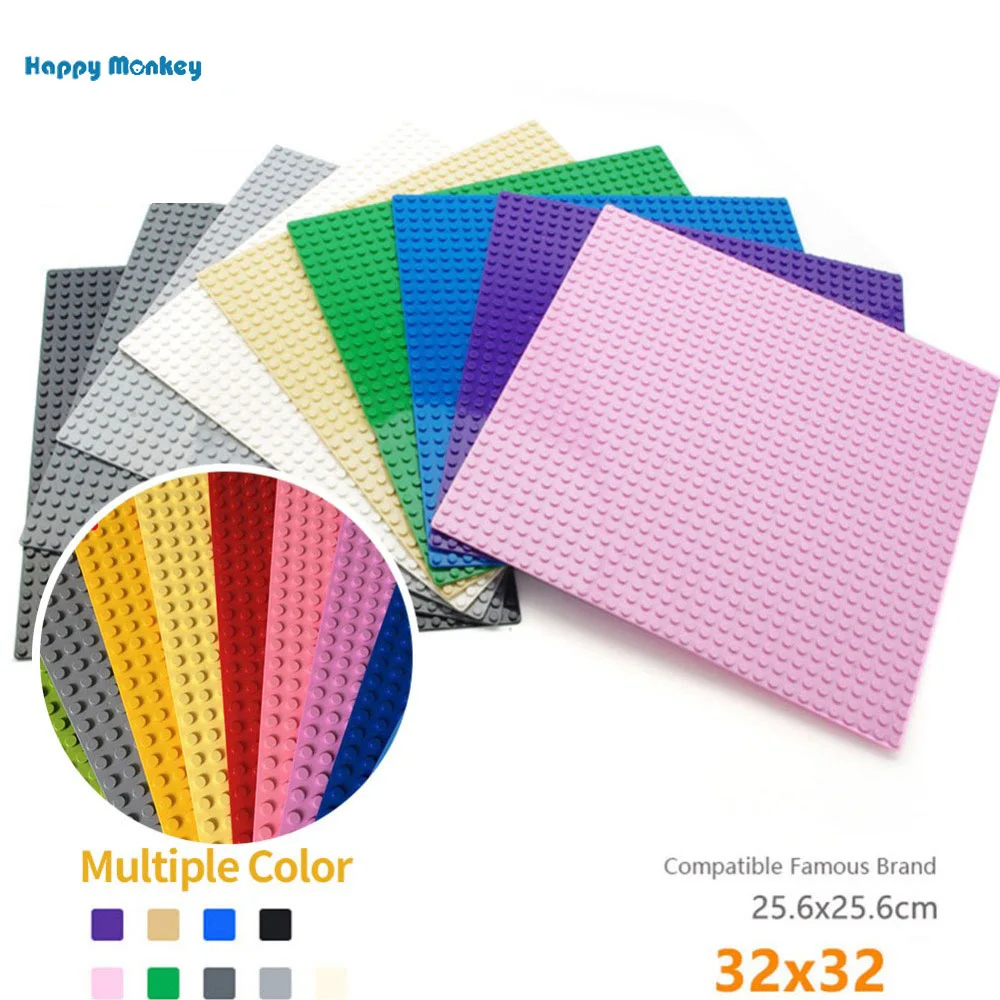 

4 Colors 32*32 Dots Base pink Plate for Small Bricks Baseplate Board Compatible Legoly figures DIY Building Blocks toys wy30