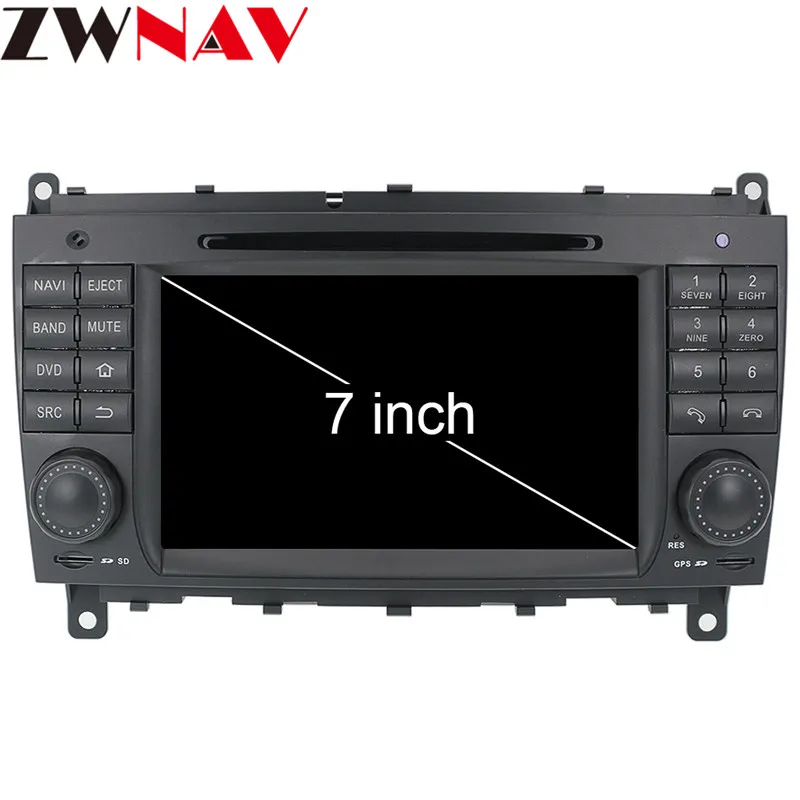 4+ 32GB Android 9,0 автомобильный dvd-плеер gps головное устройство для Mercedes Benz CLK W209 2006-2012 CLS W219 2004-2008 Мультимедиа Стерео 8 ядер