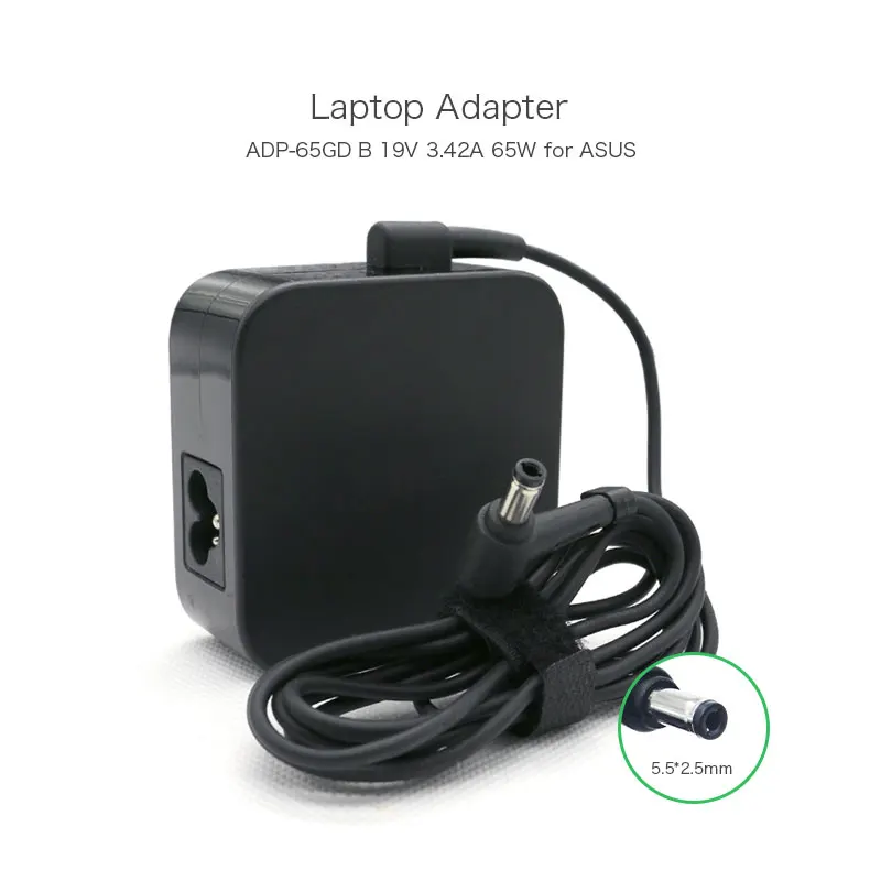 100% Original 19V 3.42A 65W 5.5*2.5mm Laptop AC Adapter Charger For ASUS VivoBook EXA1203YH ADP-65GD B Ultrabook Series