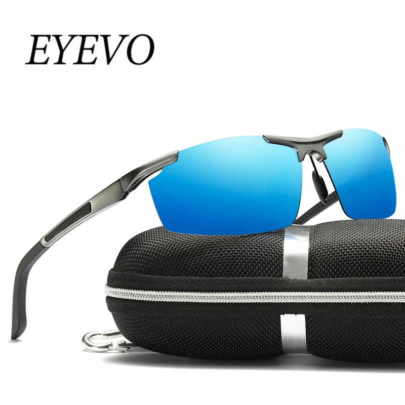 EYEVO дизайн Алюминий магния Для Мужчин's-поляризованные очки Покрытие Зеркало Солнцезащитные очки для глаз мужские очки вождения Óculos