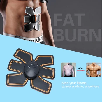

Abdominal Patch For Muscle massageStimulator battery Electric Slimming Machine Abdominal Muscle Exercis Training Device C1228