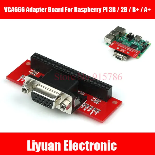 2017 новая версия VGA666 плата адаптера для Raspberry Pi 3B/2B/B +/A + | Электронные компоненты и