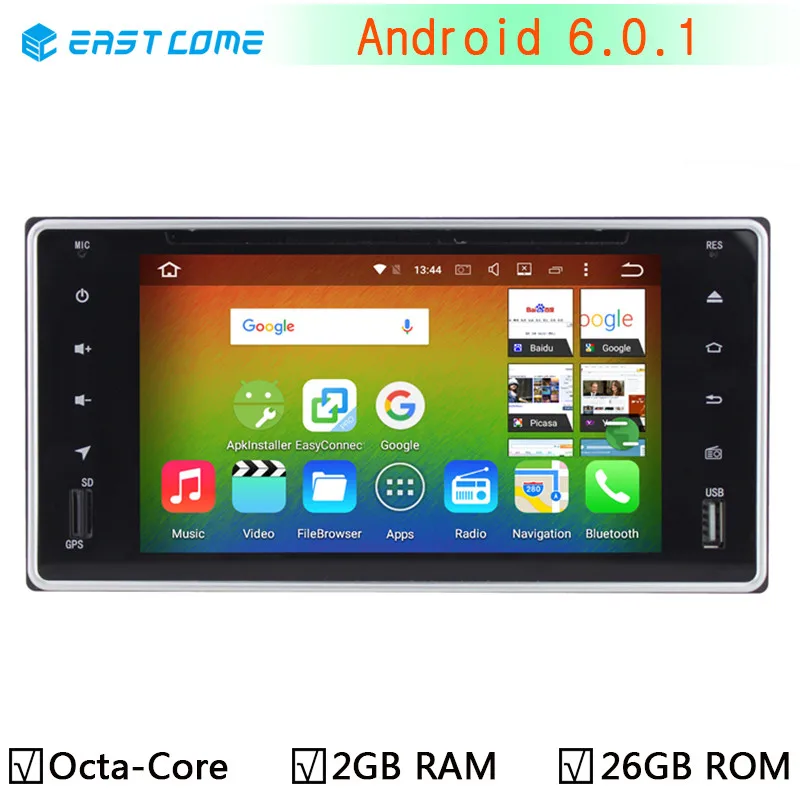 Android 6.0.1 Car dvd player for Toyota Hilux Vios Camry Crown Corolla