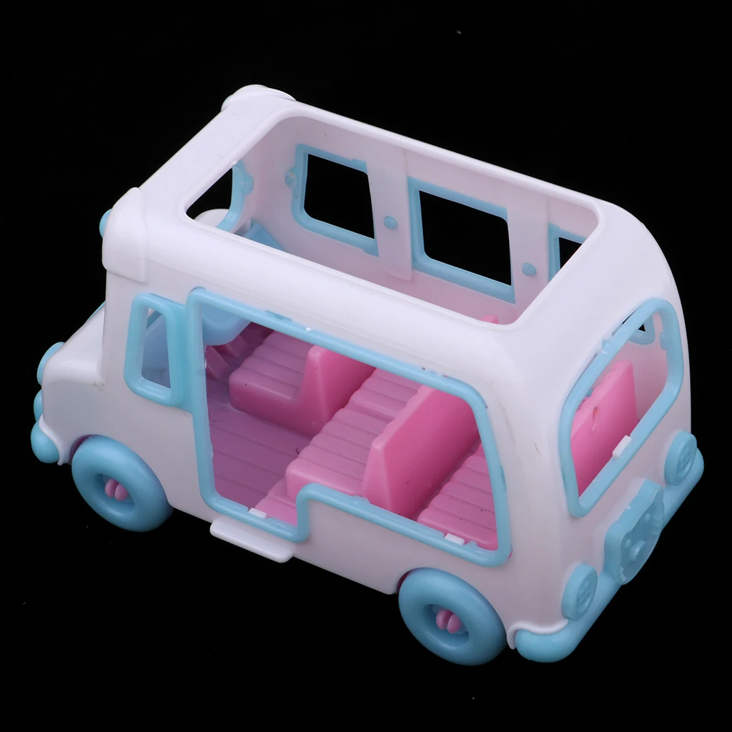 Cute Mini Private Car Electric Car Model Dolls House Miniature Accessory For   Little Sister for Kelly Doll Toy