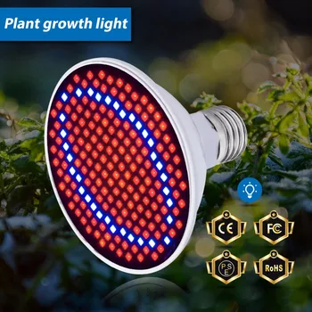

CanLing E27 Phyto Lamp 220V LED Grow Light 6W 15W 20W Full Spectrum UV IR Fitolampy Red Blue Bulb For Greenhouse Grow Tent Plant