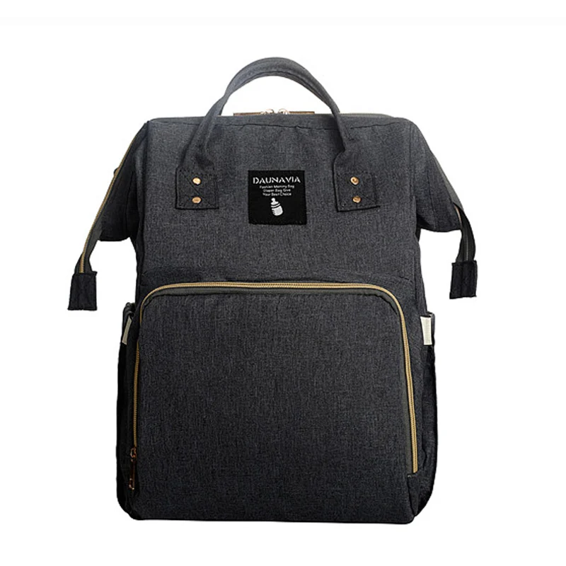 Сумка для подгузников crowsdale, рюкзак для ухода за ребенком, модная сумка для подгузников для мам, сумка для подгузников большой емкости, детская сумка, рюкзак для путешествий для мам - Цвет: Темно-серый