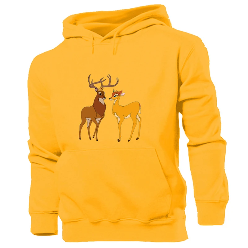 

Avocado Toast Letter Cartoon Deer Donut Worry Be Happy Rabbit Bugs Bunny White Women's Pattern Hoodie Sweatshirt Hooded Pullover