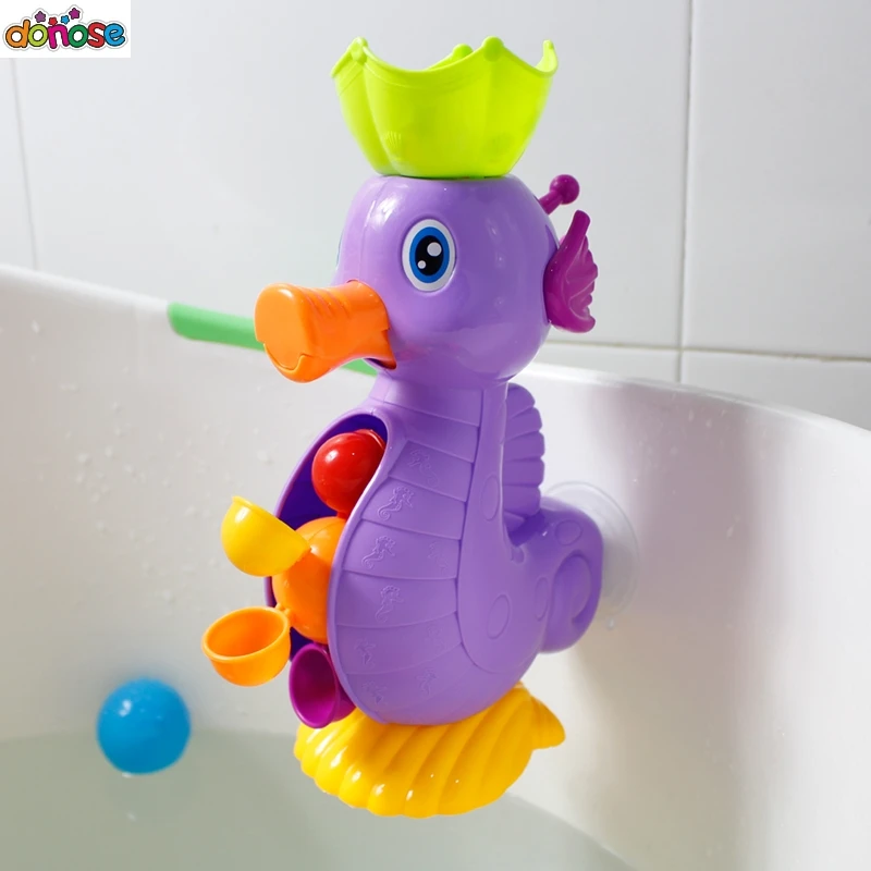 Душ детей игрушки для ванной Симпатичные утка Waterwheel игрушка Дельфин детский кран воды для купания распылительный инструмент колеса Тип