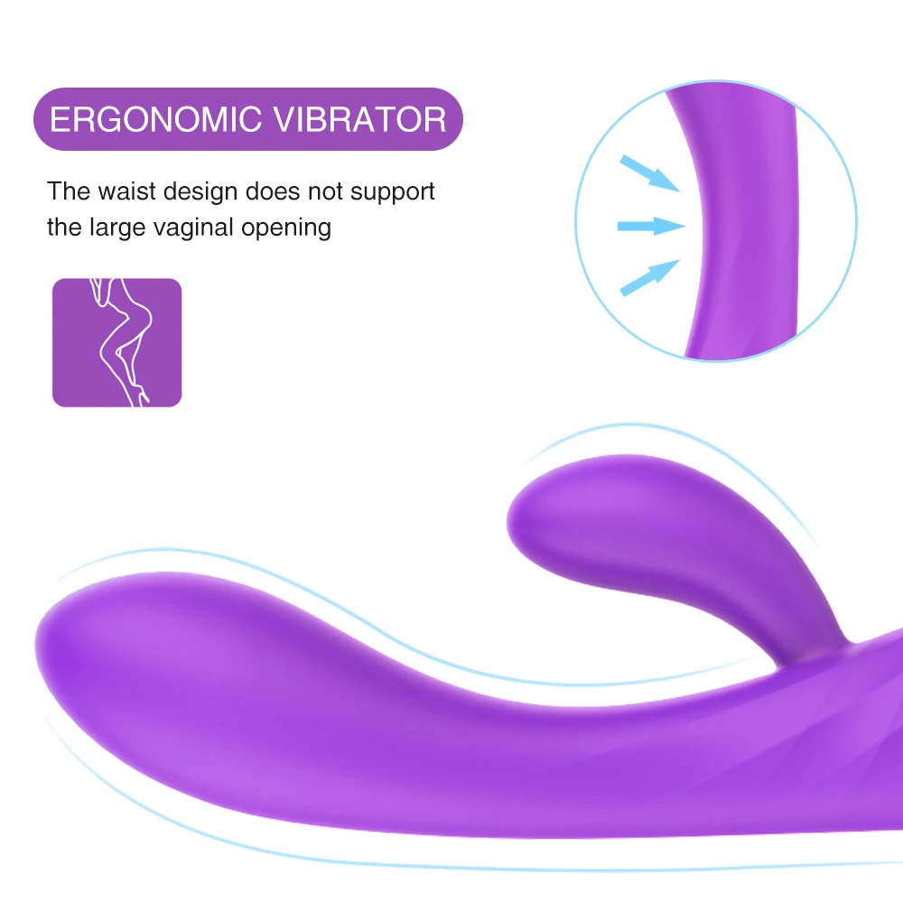 PHANXY G Spot Dildo Rabbit Vibrator for Women Dual Vibration Silicone Female Vagina Clitoris Massager Sex Toys For Women (5)