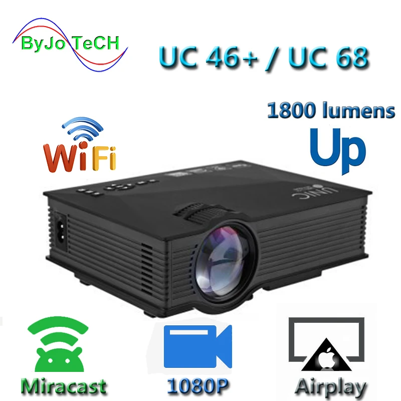 UNIC UC46 Projector Full HD 1080P LED Projector Video Home Cinema Theater WIFI 