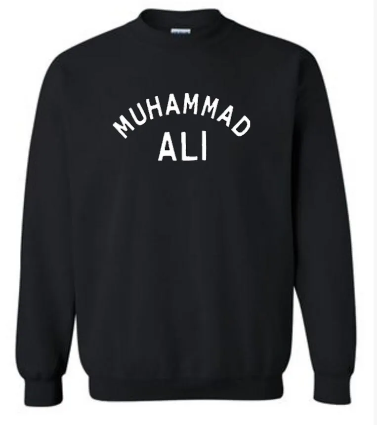 

MUHAMMAD ALI Hoodies muhammad sweatshirt women Black sleeve THE GREATEST hoodies men new