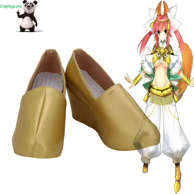 

CosplayLove FGO Fate/Grand Order Fate/EXTRA CCC Cosplay Gold Myth Tamamo no Mae Cosplay Shoes Custom Made For Girl Women