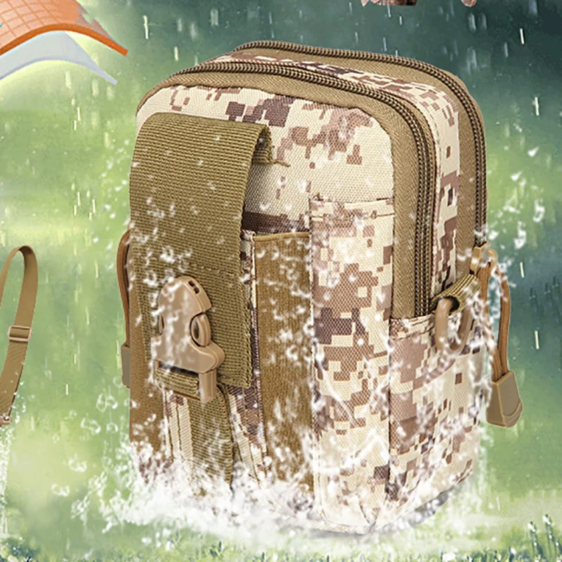 Открытый Военная Униформа Водонепроницаемый талии сумка Тактический поясная сумка Multi-карман Молл отдых Пеший Туризм чехол
