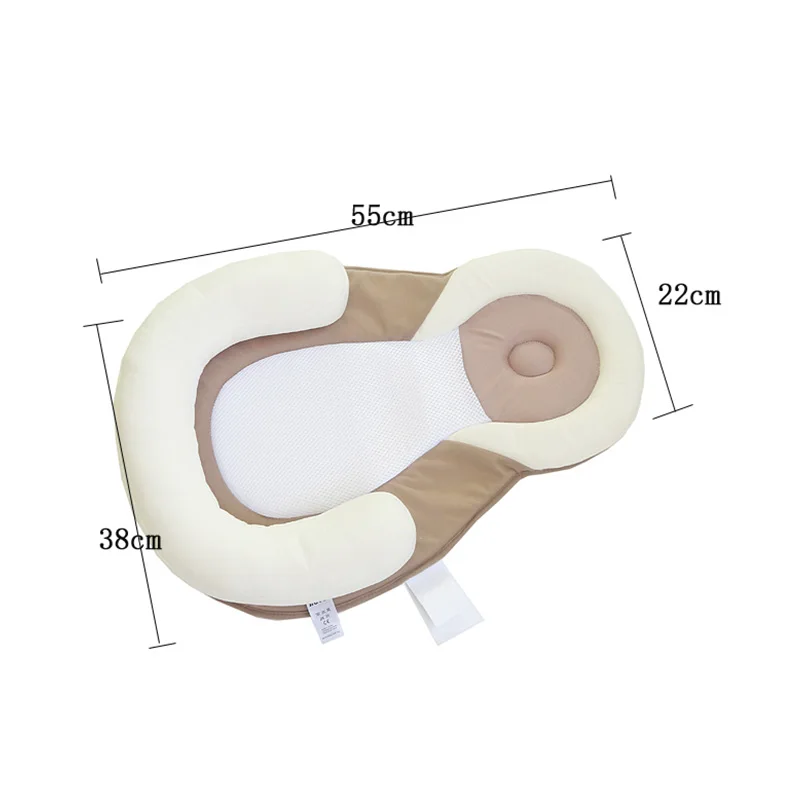 Детское гнездышко для кроватки, для новорожденного, для путешествий, складная детская колыбель, многофункциональная спальная подушка для позиционирования 0-12 месяцев