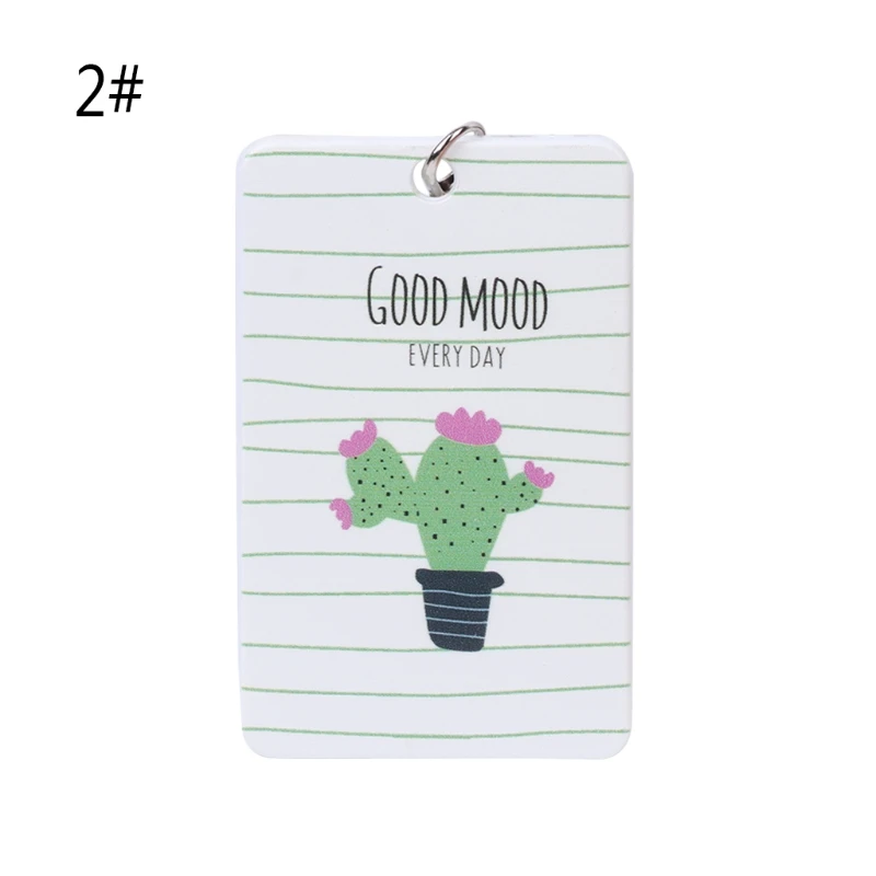 

THINKTHENDO Chic Women Men Bus ID Card Holder Card Case Badge Key Ring Keychain Stylish Gift Acrylic+stainless steel Casual Bags