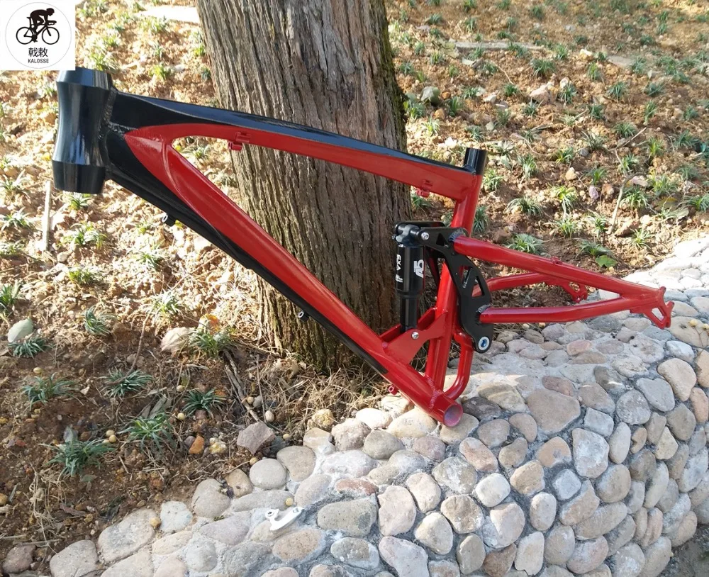 Cheap Kalosse  air suspension  Fat bike  frame   26*4.8  tires 190mm   Beach bike frame   bicycle frame  17 inch 2