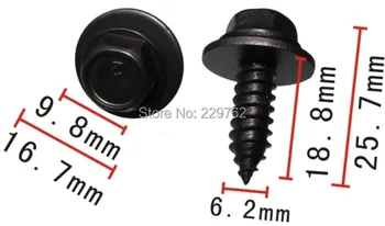 

Free Shipping 100PCS Hexagon self-drilling screw auto metal fasteners car metal clips automotive retainer clip