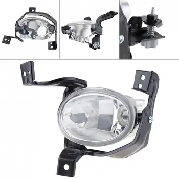 

1pcs Round Chrome Housing Clear Lens Car Fog Light Right Side Front Bumper Auto Fog Lamp for Honda CR-V CRV 2010-2011