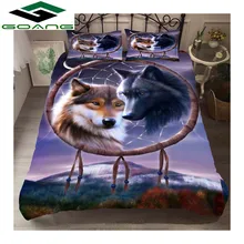 Best Offers GOANG 3D Digital Printing Wolf Bedding Set With Dream catcher bed sheet duvet cover pillow 3pcs luxury bedding set home textiles Best Offers GOANG 3D Digital Printing Wolf Bedding Set With Dream catcher bed sheet duvet cover pillow 3pcs luxury bedding set home textiles