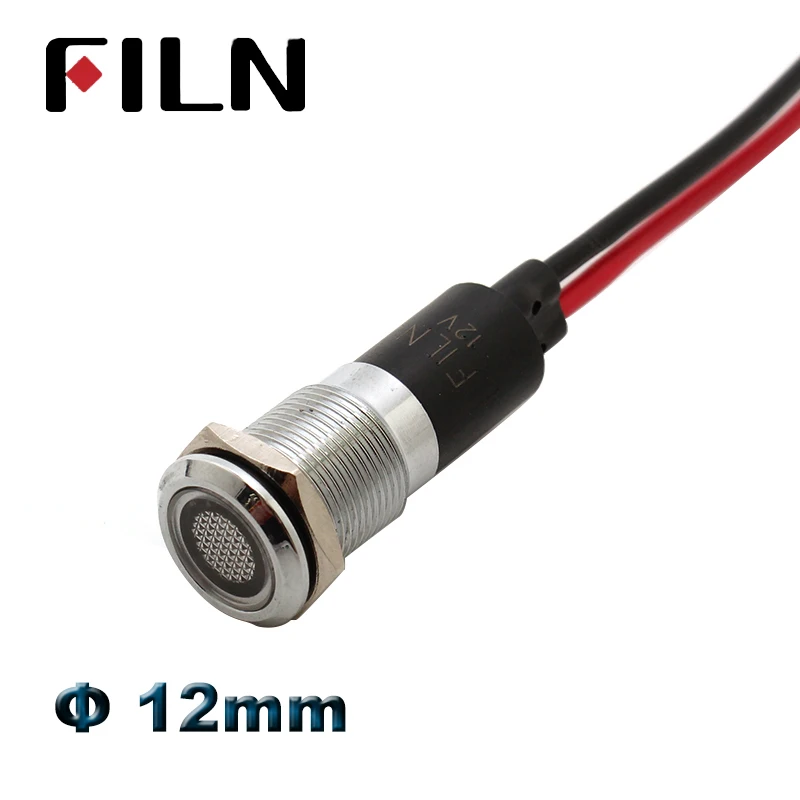 24V 22mm 10 Pieces Red LED Indicator Pilot Signal Light Lamp