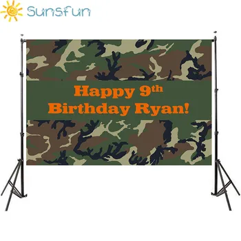 

Sunsfun 5X3FT Vinyl Camouflage Backdrop Studio Background New Born Photography Birthday Party Accesorios Photocall