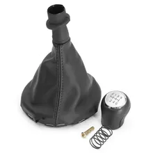 6 Geschwindigkeit Schalthebel Schaltknauf Rahmen Stiefel Für VW/Transporter T5 T6 #161412 Schwarz