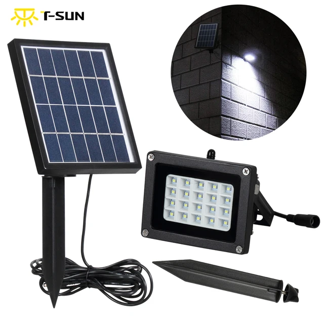 T Sunrise Led Flood Light With Solar Panel 10w Spotlight T Sunrise Led Flood Light With Solar Panel 10w Spotlight Outdoor Lighting Waterproof Ip65 Spotlights Garden Wall Lamp
