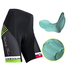 NUCKILY велосипедные шорты женские Ciclismo Шорты дышащий силикон гелеобразный стеганый велосипед велосипедная одежда женские велосипедные шорты BK270